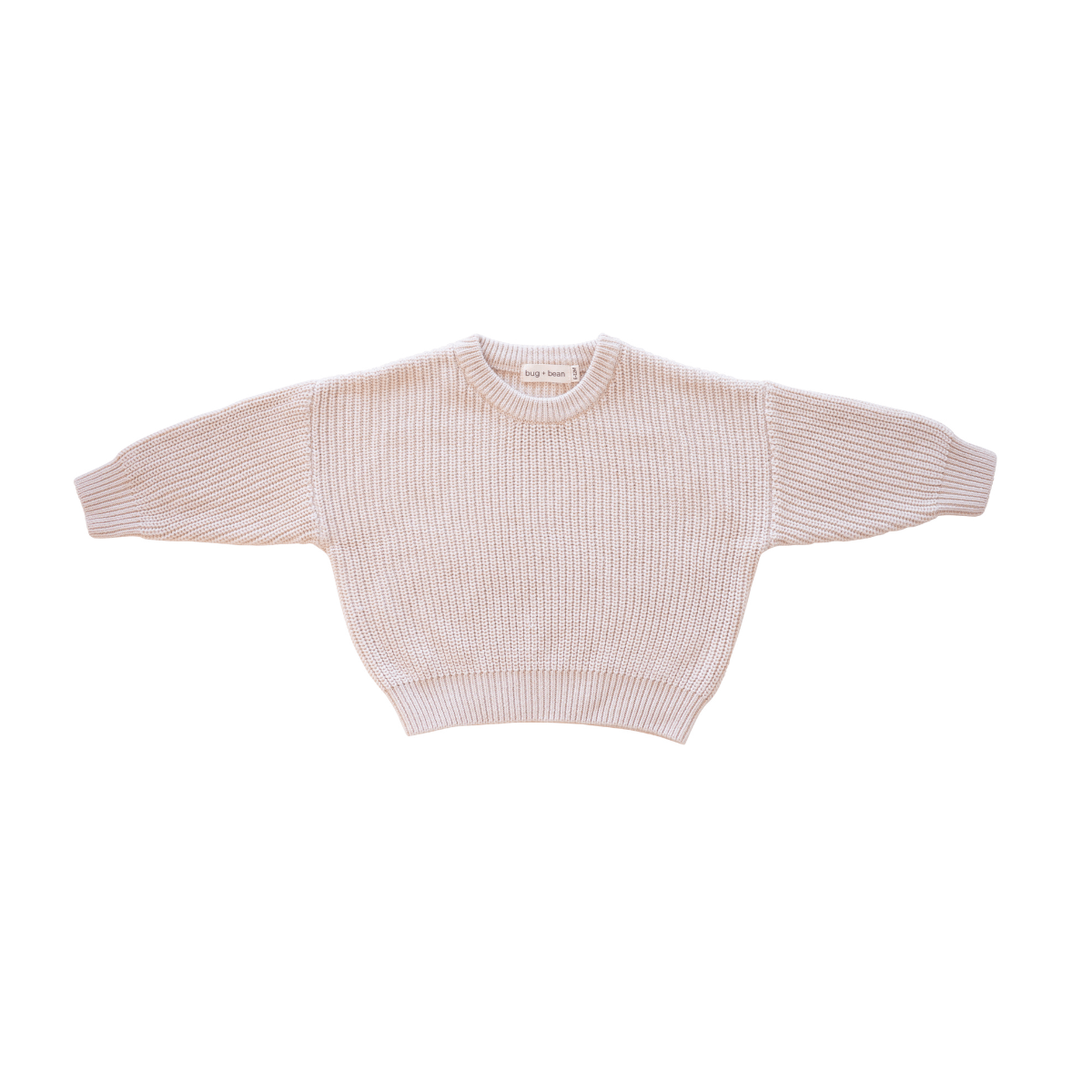 Chunky Knit Oversized Sweater: Vanilla (Estimated Shipped Date Oct. 3rd)